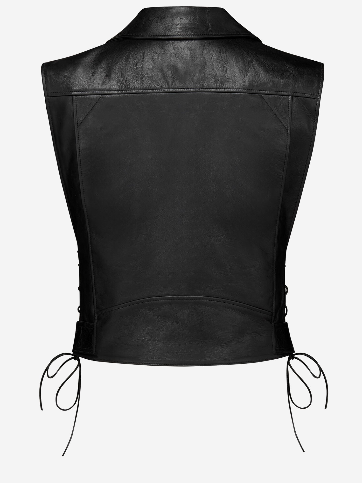 Saint Laurent GILET DA MOTOCICLISTA IN PELLE, view 2