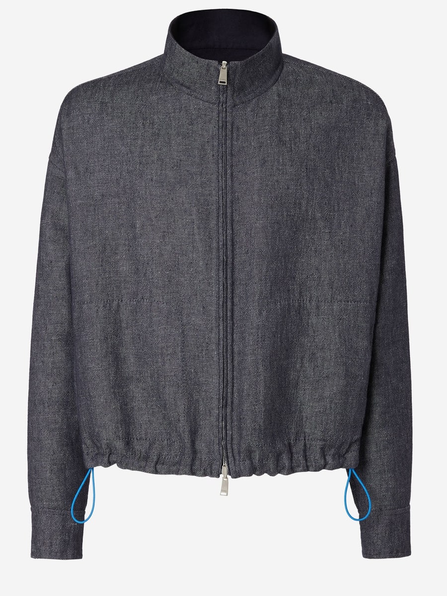 Fendi GIACCA REVERSIBILE IN LINO E COTONE