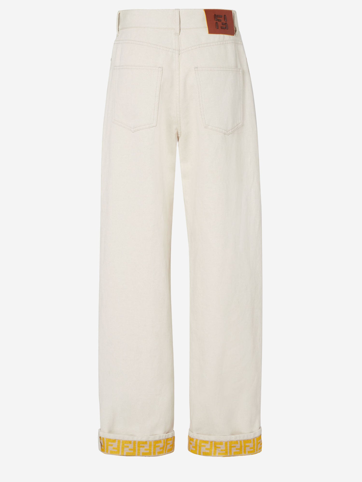 Fendi JEANS IN COTONE E LINO, view 2
