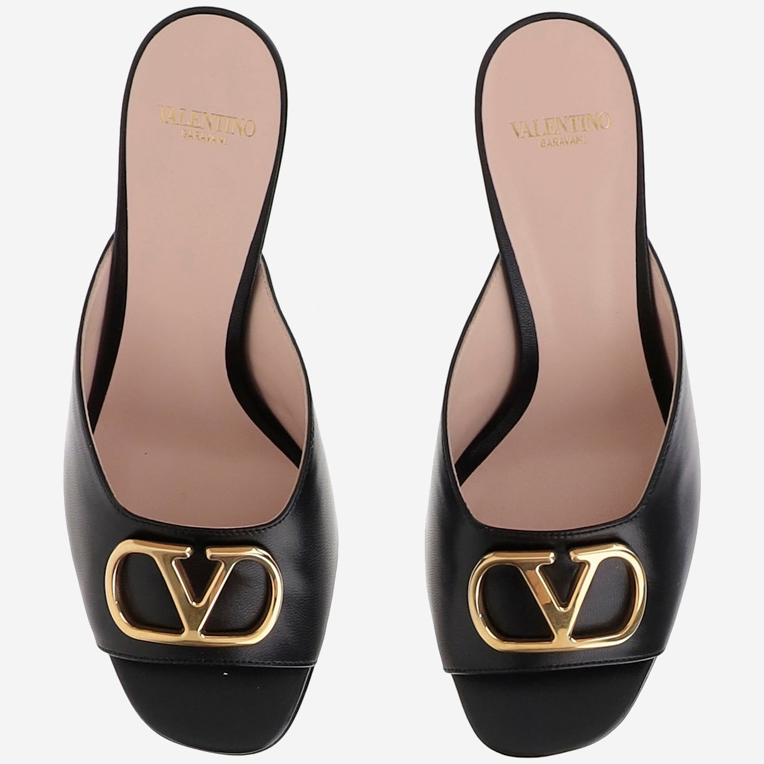Valentino Garavani SANDALI CON TACCO IN PELLE, view 2