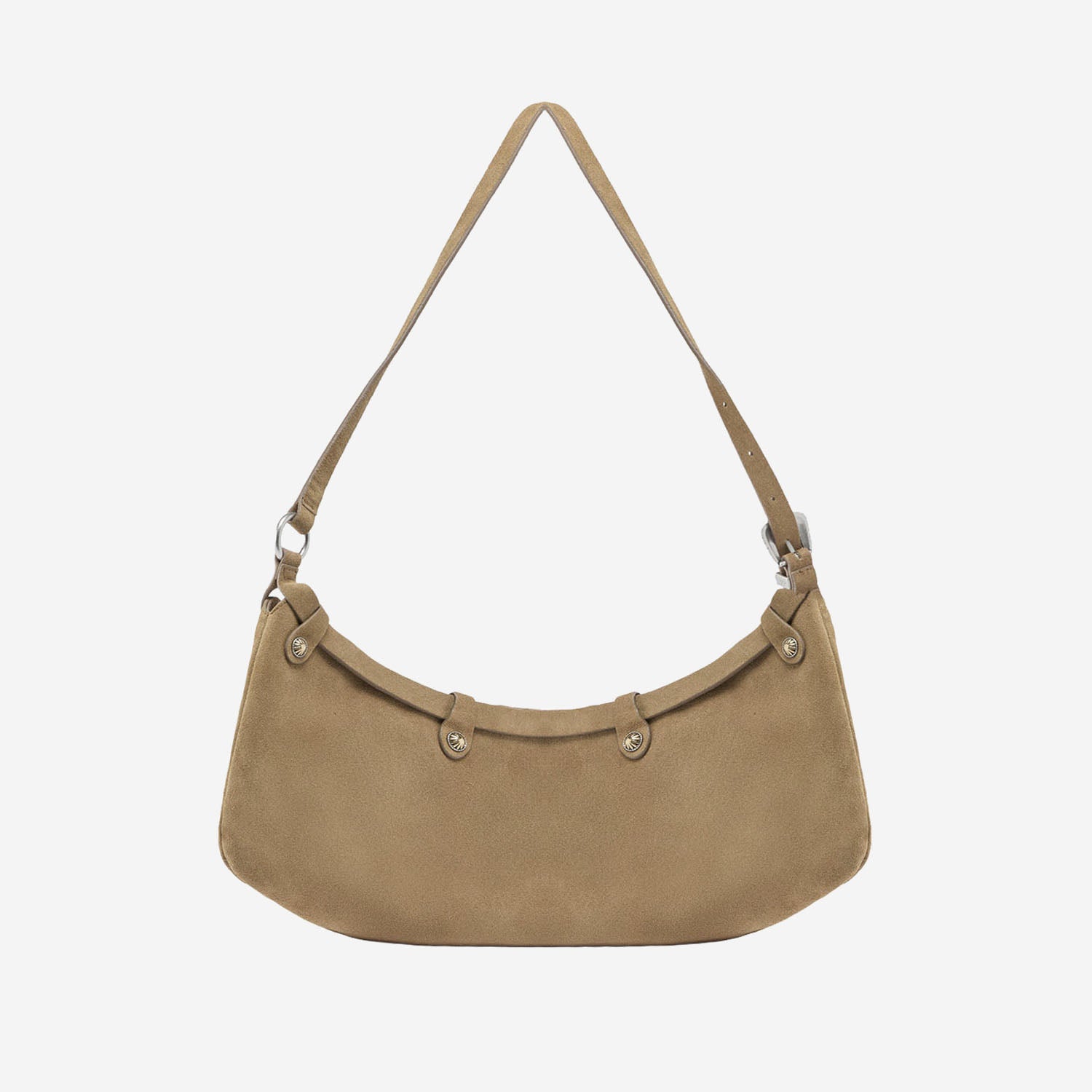 Pinko Borsa a spalla Pocket Body in suede con tasche, view 2