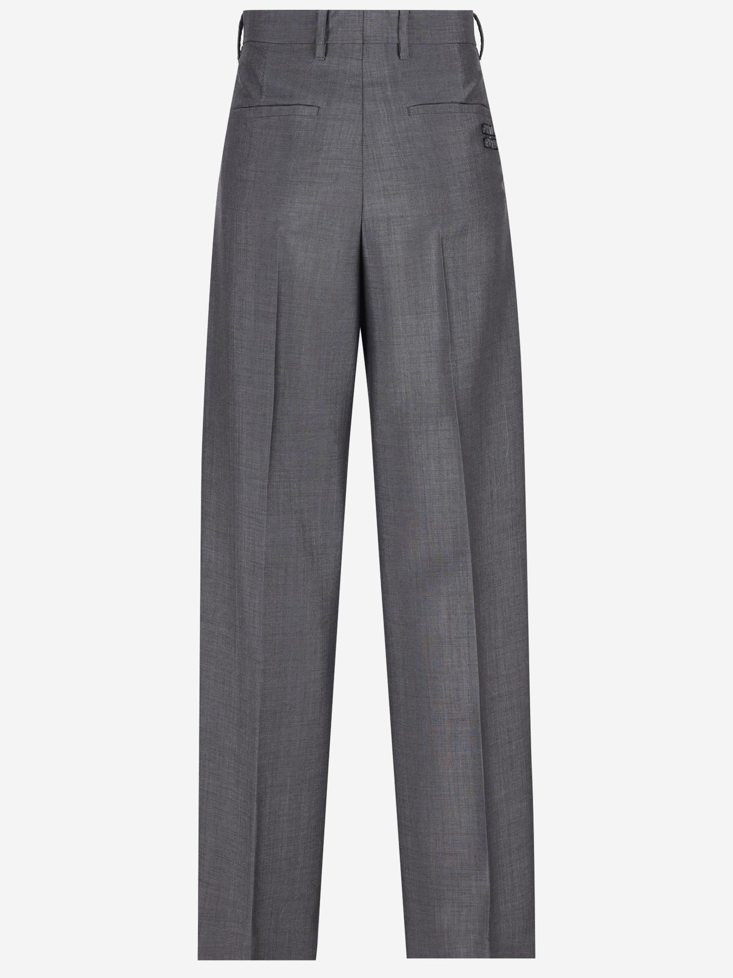 Miu Miu PANTALONI IN MISTO LANA, view 2