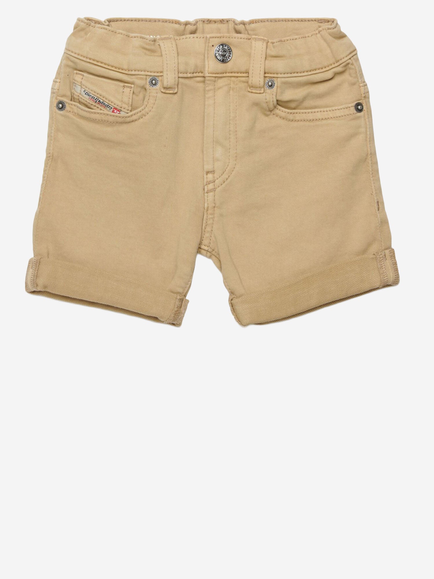 DIESEL KIDS JEANS CORTI IN COTONE STRETCH