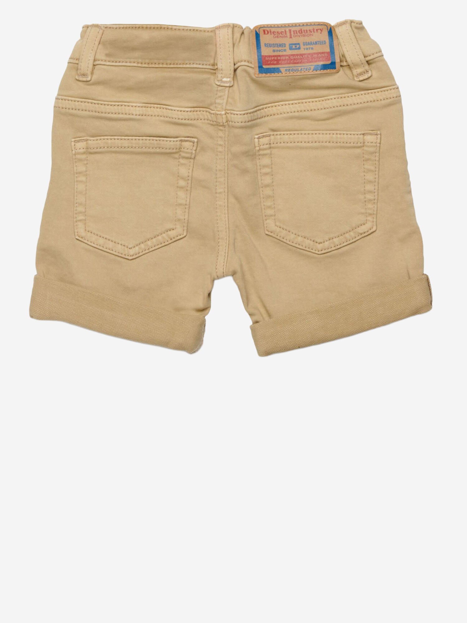DIESEL KIDS JEANS CORTI IN COTONE STRETCH, view 2