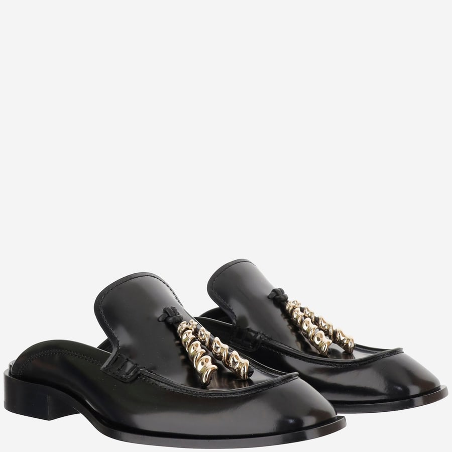 Loewe Mocassini mule Edge in pelle di vitello spazzolata, view 3