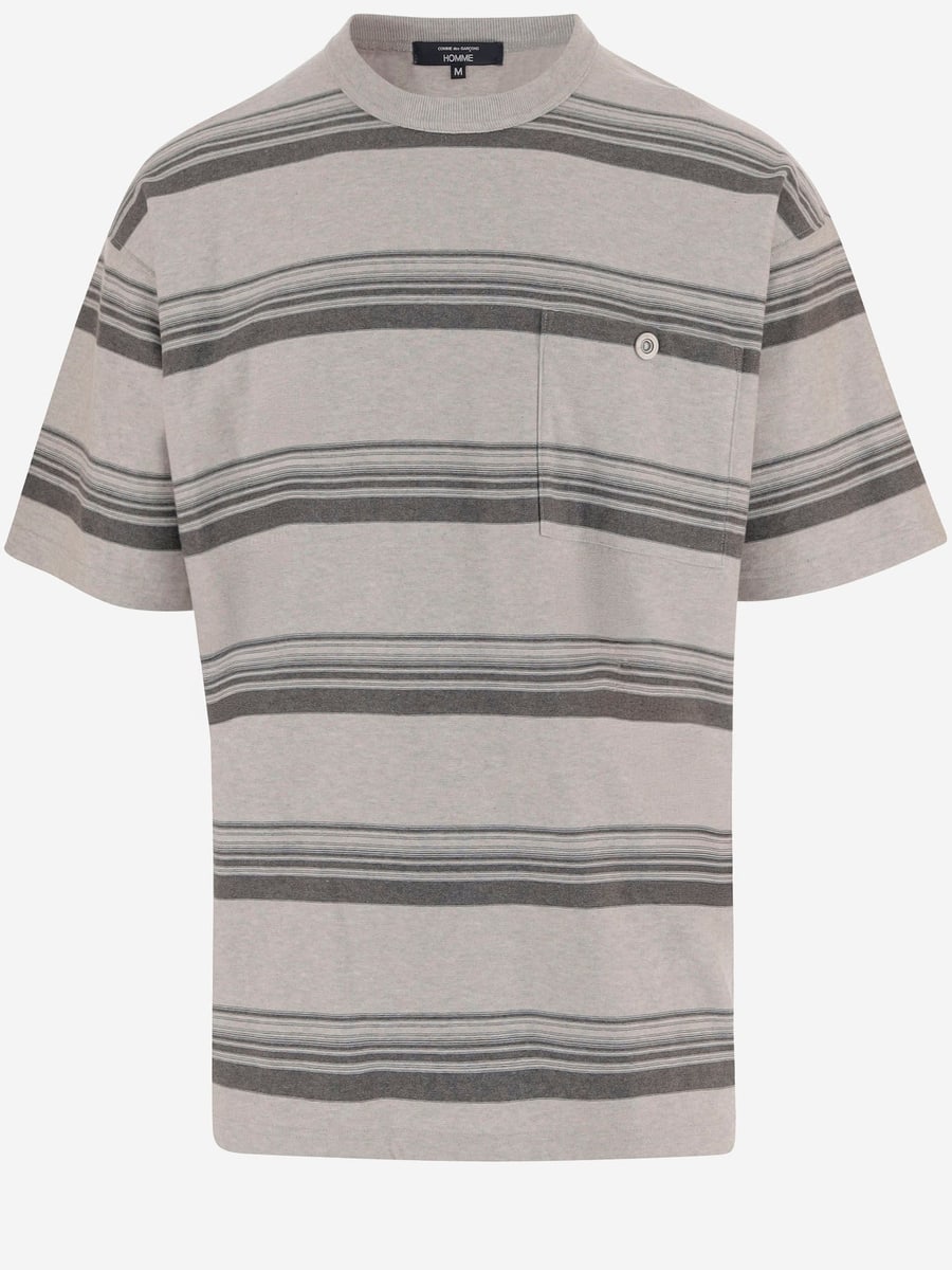 HOMME T-SHIRT IN COTONE A RIGHE