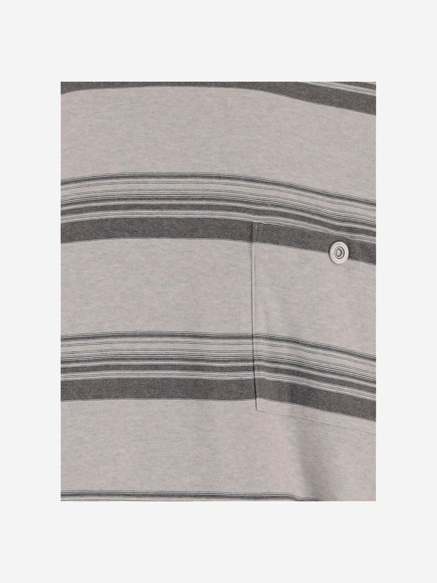 HOMME T-SHIRT IN COTONE A RIGHE, view 3