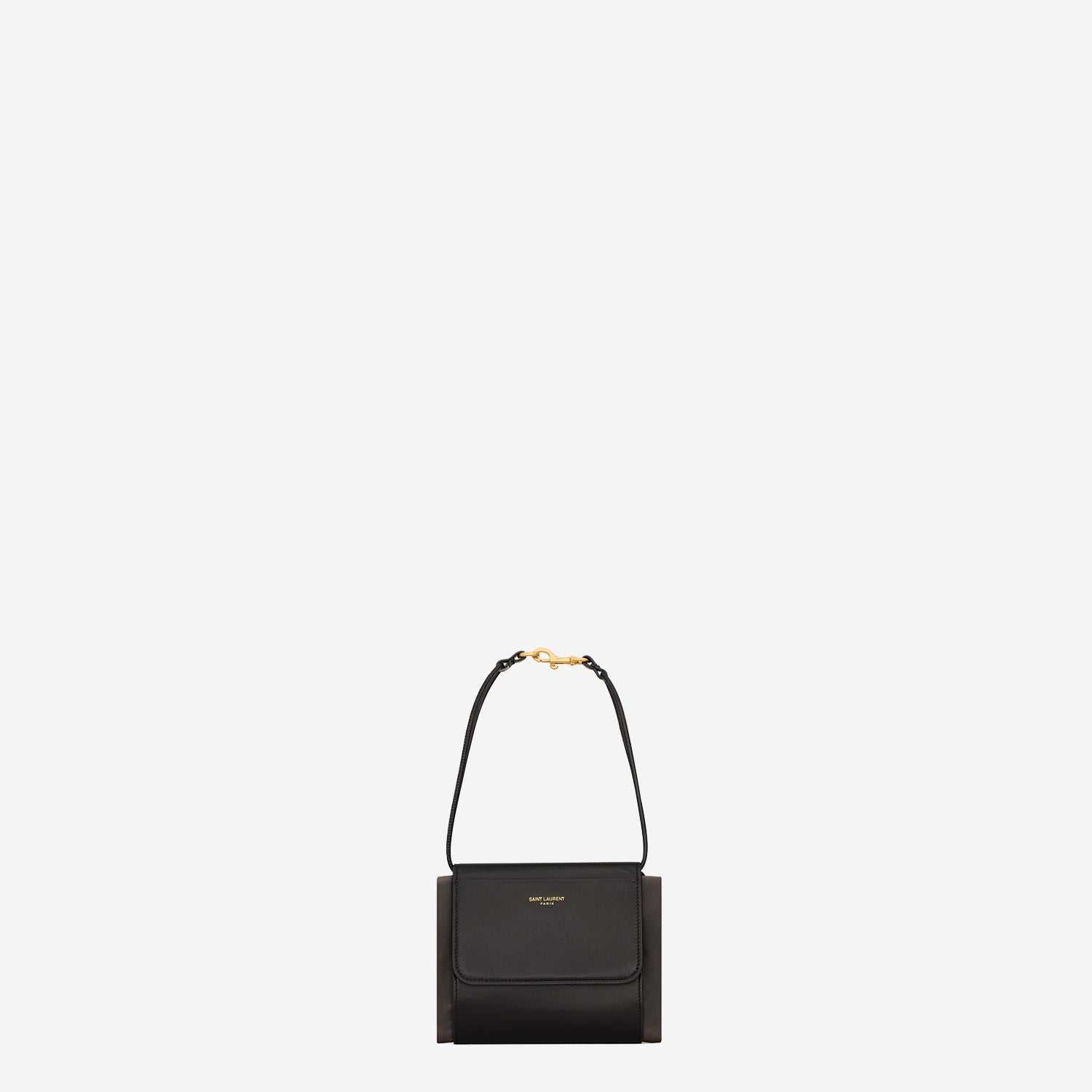 Saint Laurent POCHETTE RIPIEGABILE IN RASO DI SETA E PELLE, view 2