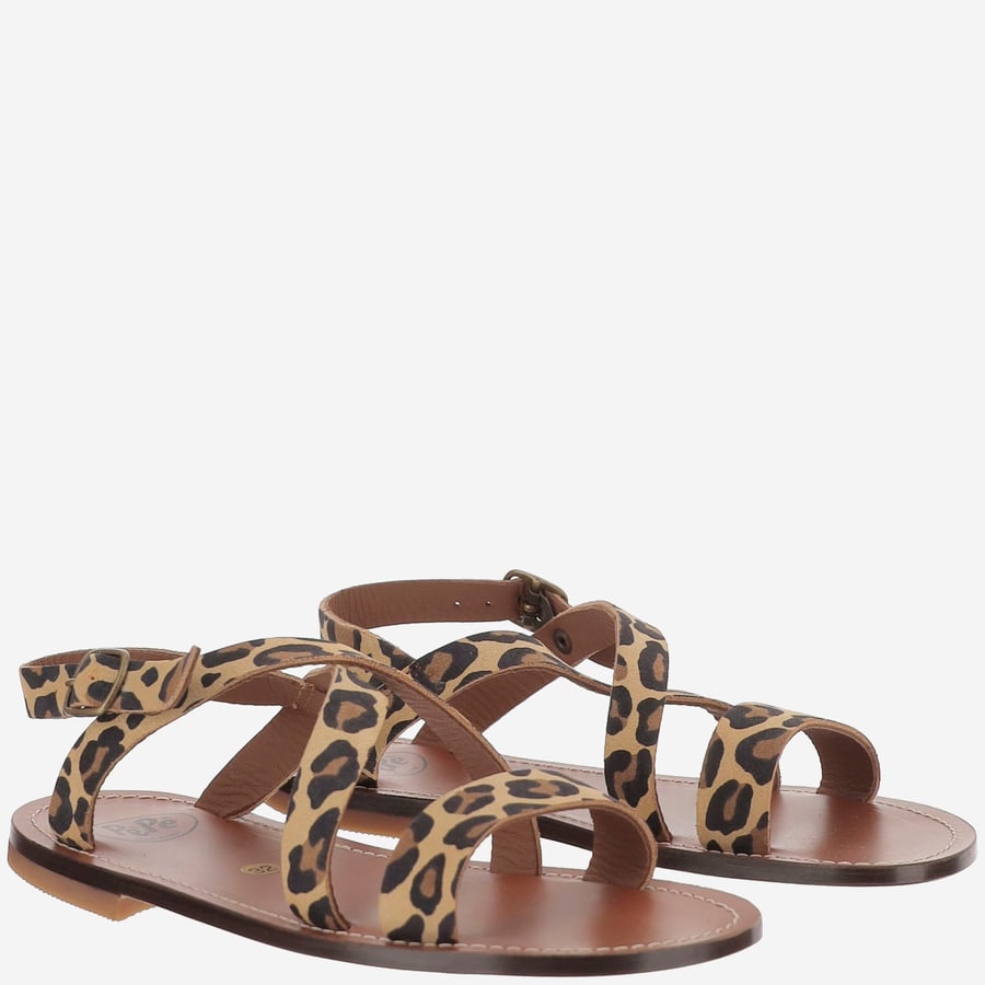 PèPè KIDS SANDALI IN PELLE CON MOTIVO ANIMALIER, view 2