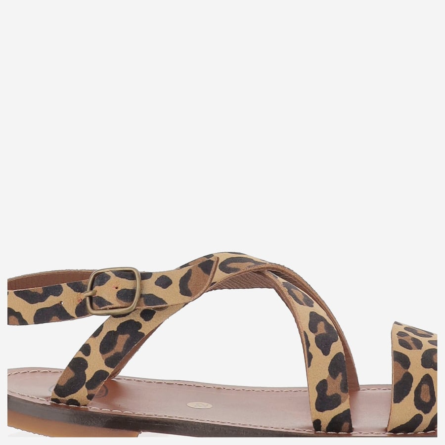 PèPè KIDS SANDALI IN PELLE CON MOTIVO ANIMALIER, view 4