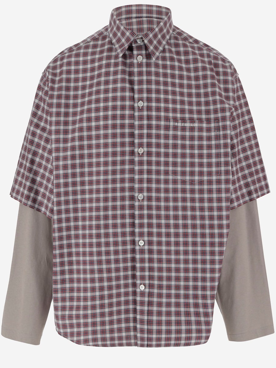 Balenciaga Camicia Wrong Sleeve in cotone