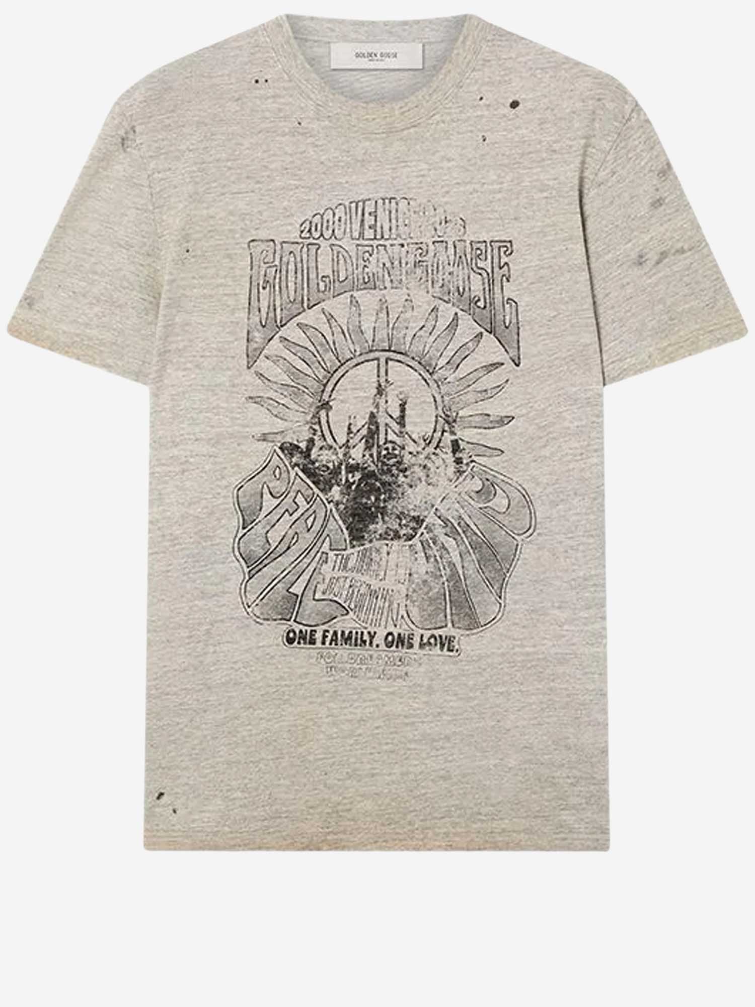 Golden Goose T-SHIRT IN COTONE CON STAMPA LOGO