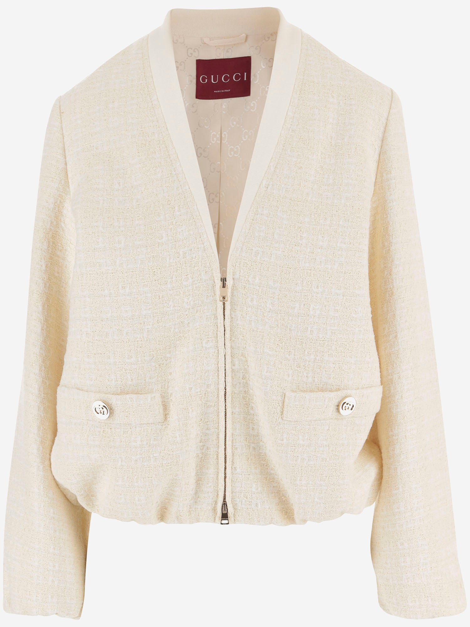 Gucci GIACCA IN TWEED DI COTONE A QUADRI