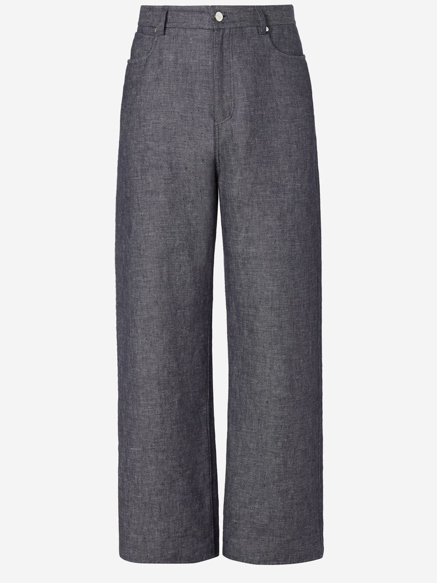 Fendi JEANS IN MISTO COTONE E LINO