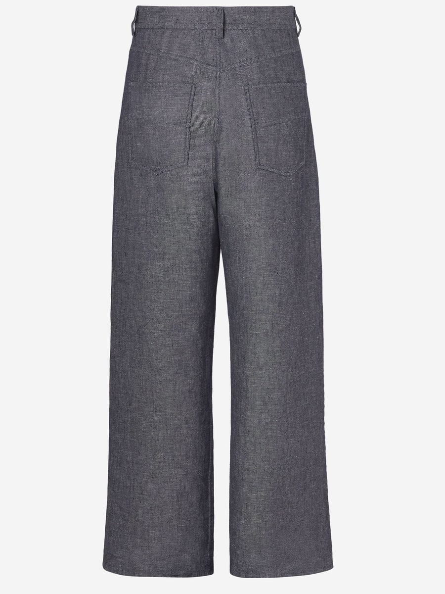 Fendi JEANS IN MISTO COTONE E LINO, view 2