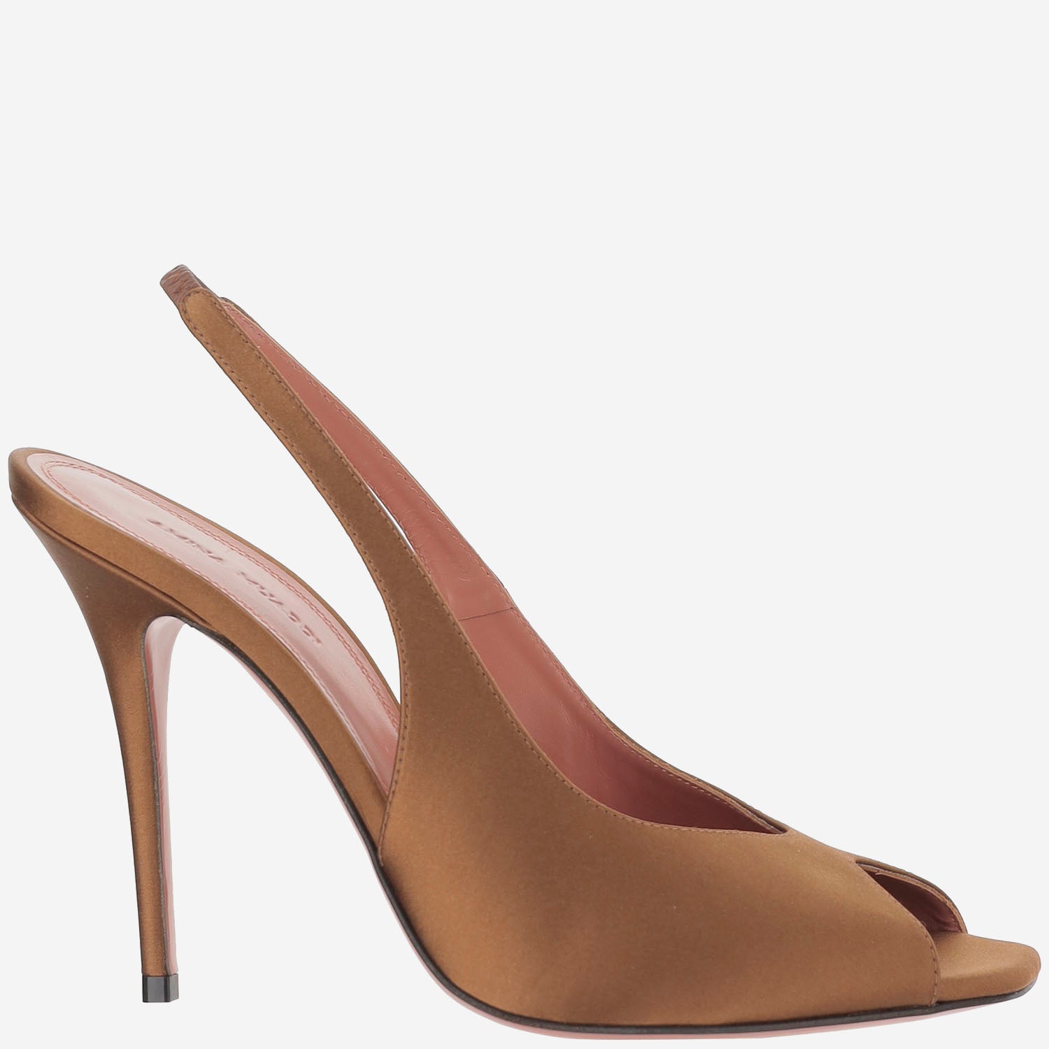Amina Muaddi KRISTINA SLINGBACK IN SETA