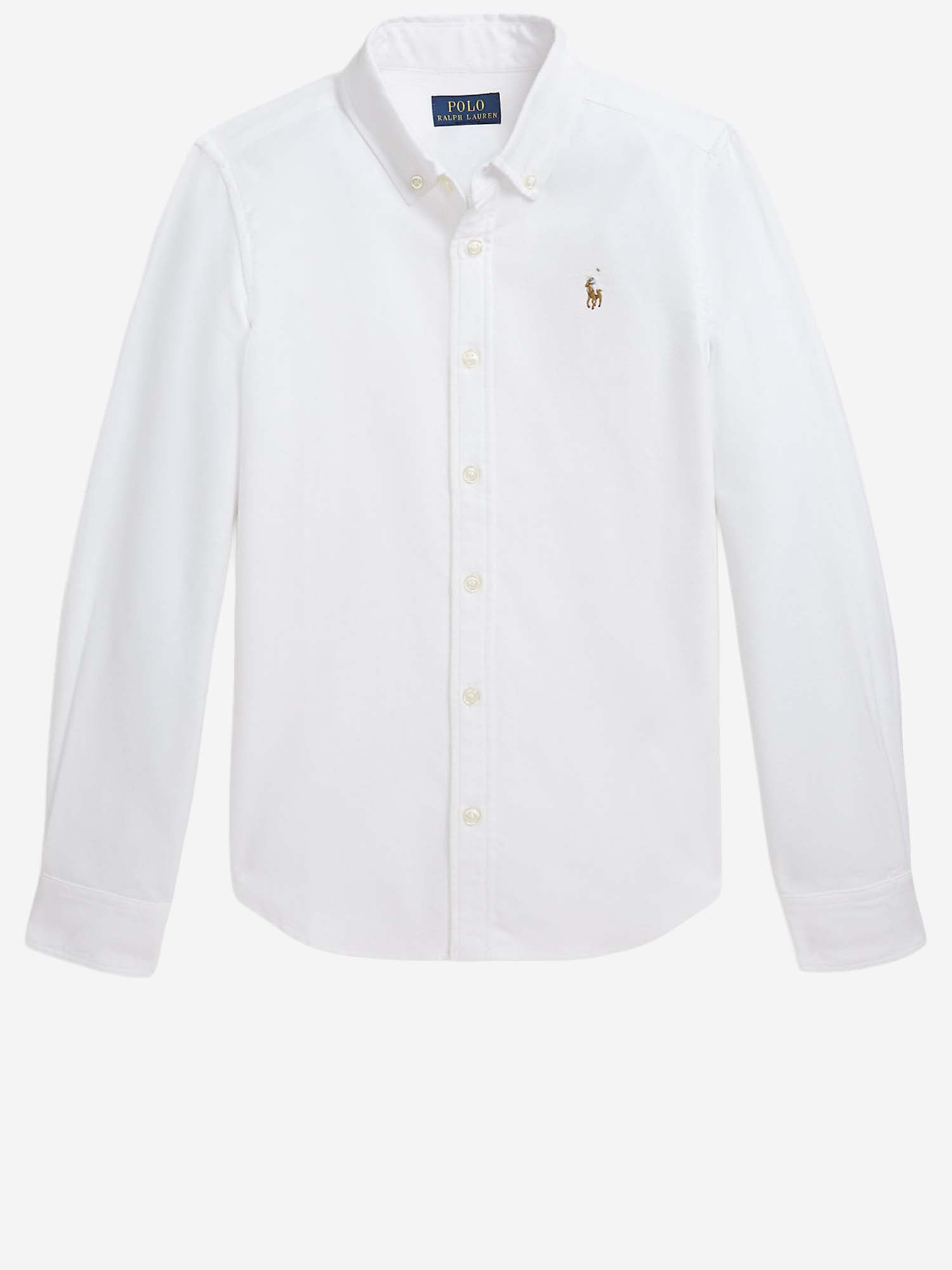 POLO RALPH LAUREN KIDS CAMICIA IN COTONE CON LOGO