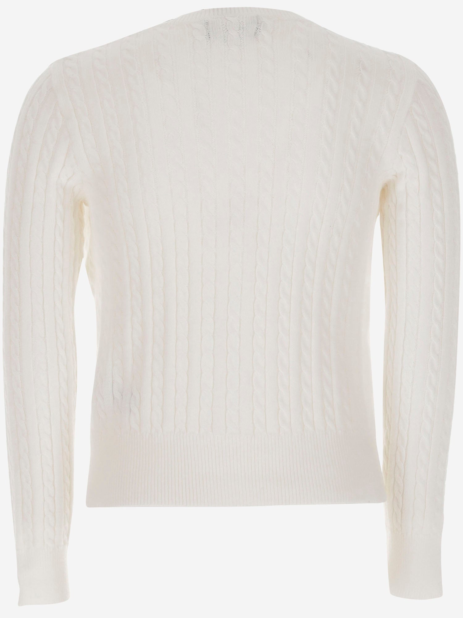 POLO RALPH LAUREN KIDS CARDIGAN IN COTONE CON LOGO, view 2