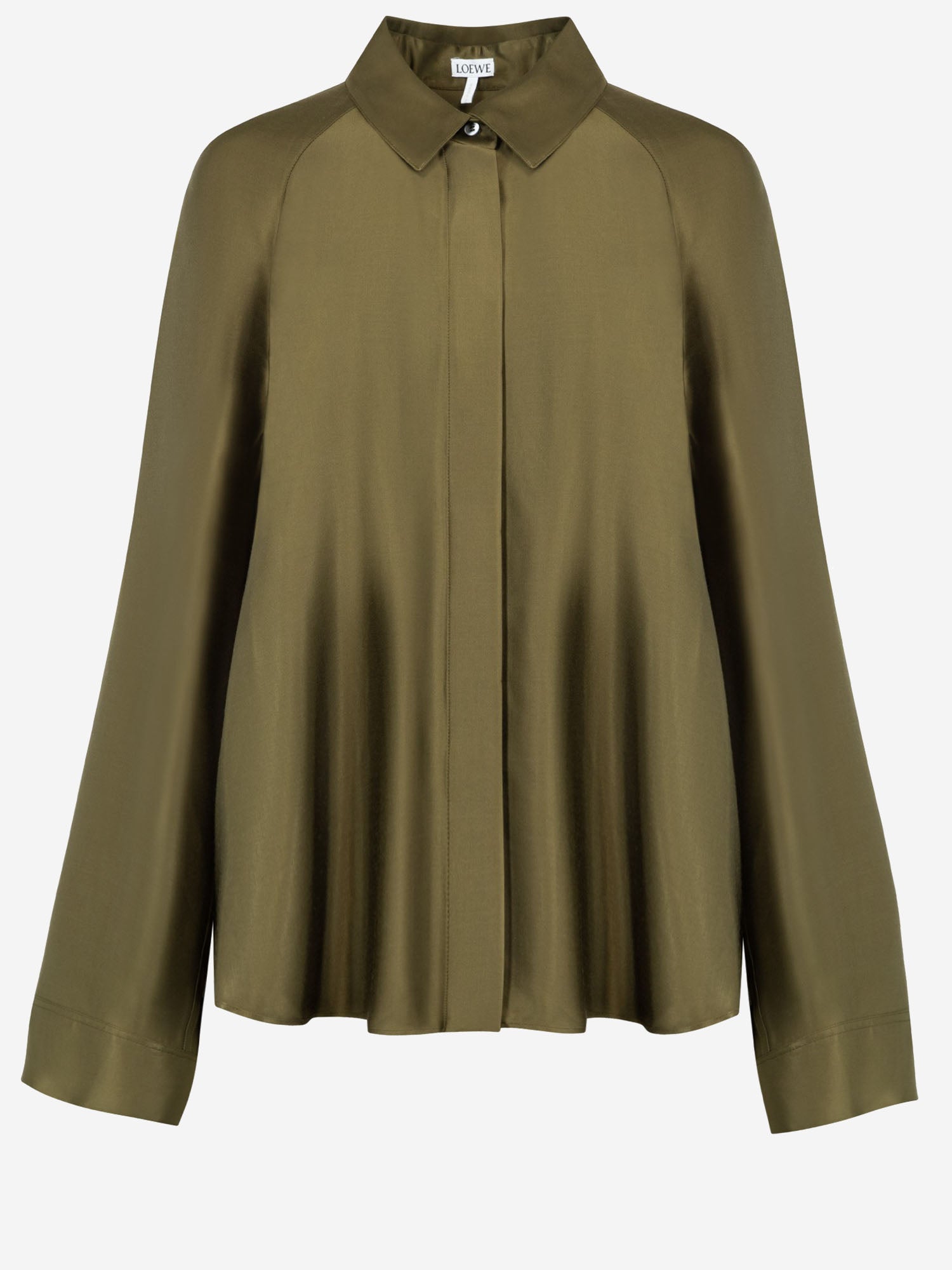 Loewe CAMICIA FLUIDA IN VISCOSA STRETCH CON MANTELLINA POSTERIORE