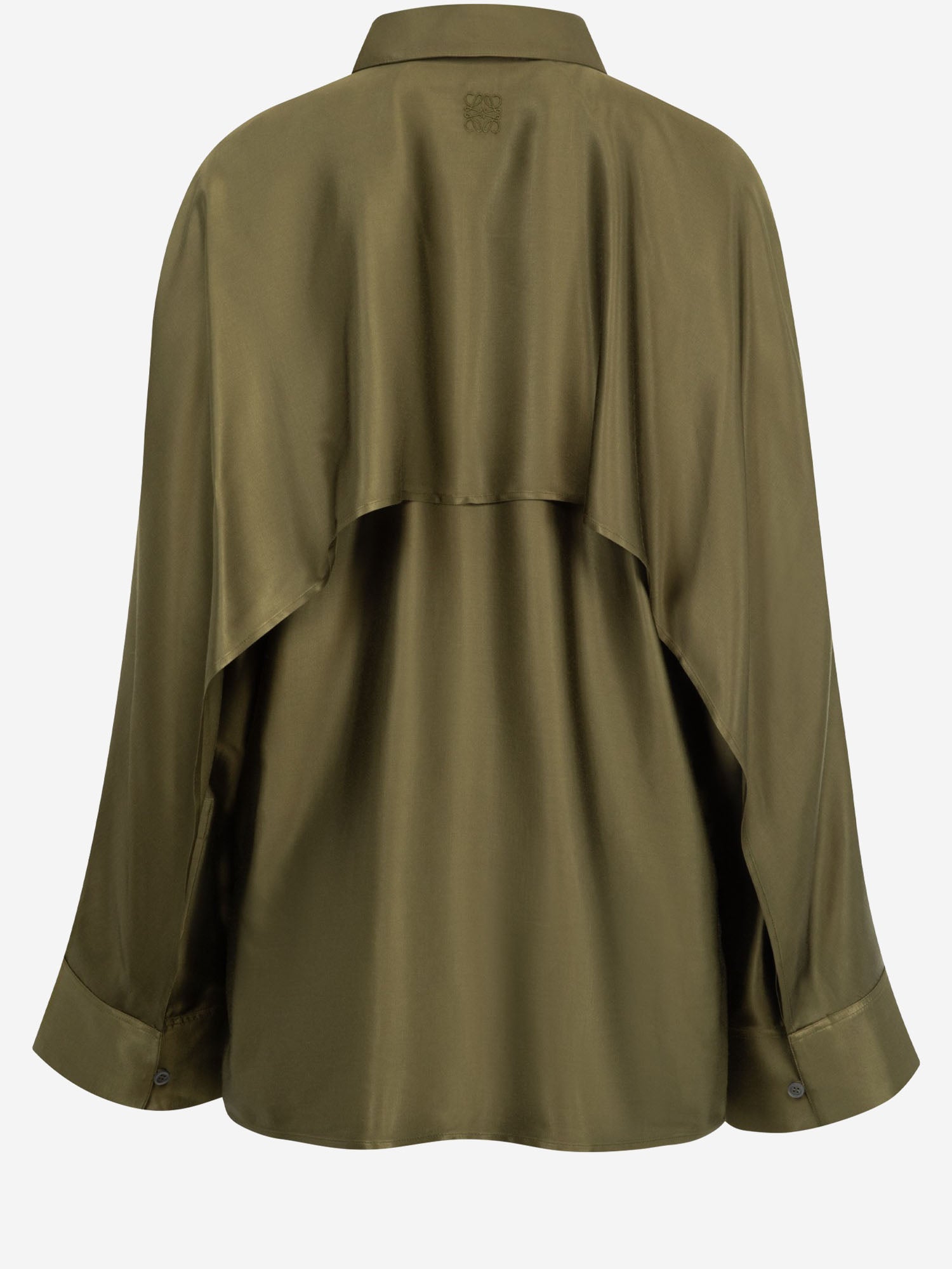 Loewe CAMICIA FLUIDA IN VISCOSA STRETCH CON MANTELLINA POSTERIORE, view 2