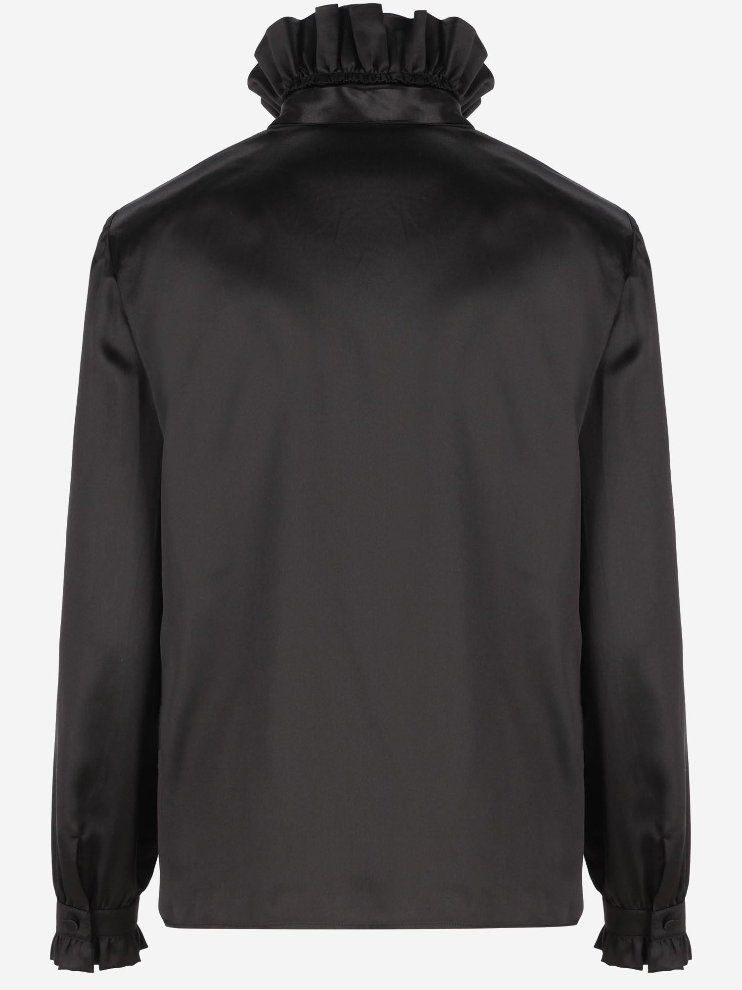 Gucci CAMICIA IN SETA CON VOLANT, view 2