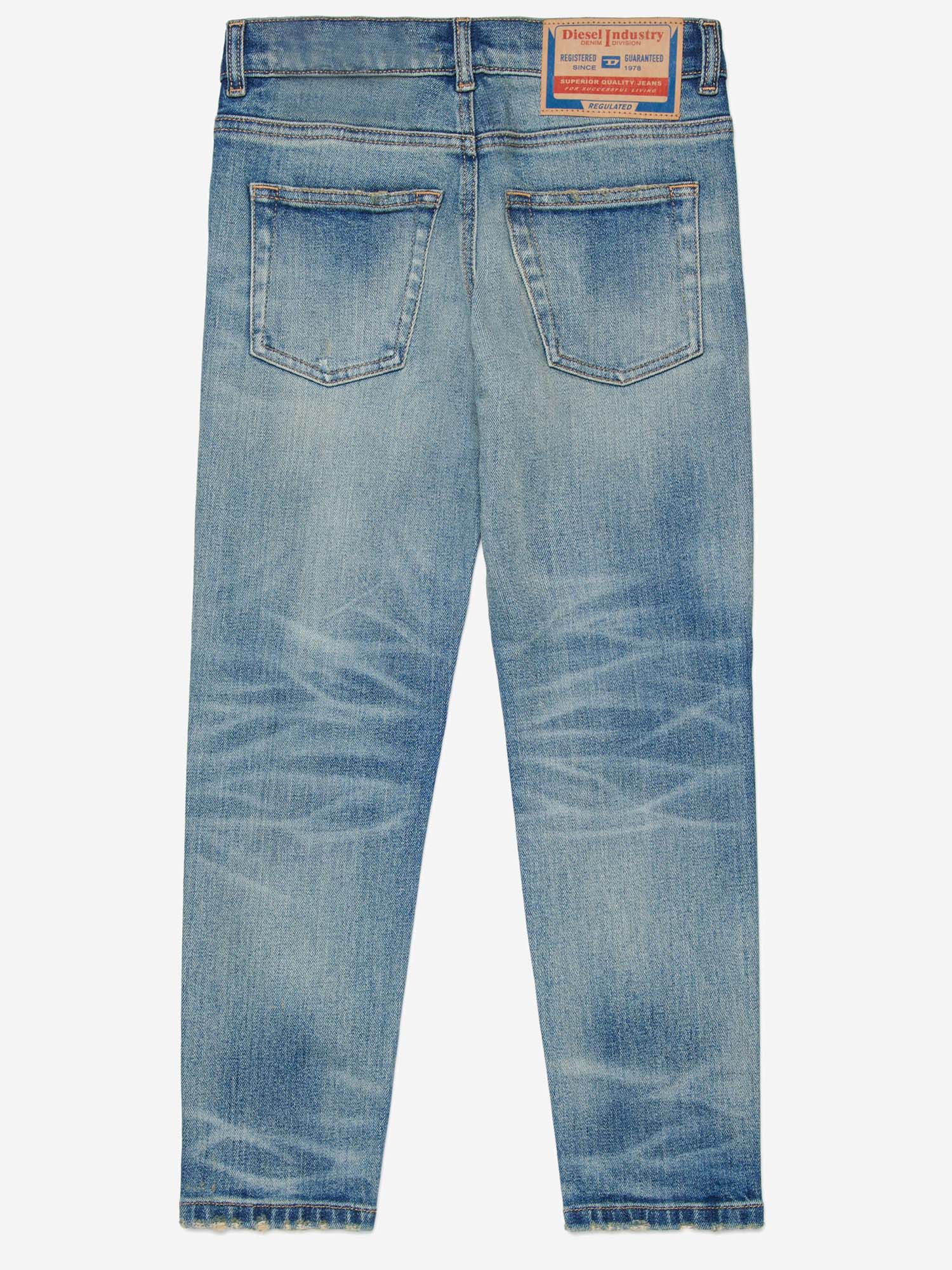 DIESEL KIDS JEANS LUCAS IN COTONE STRETCH, view 2