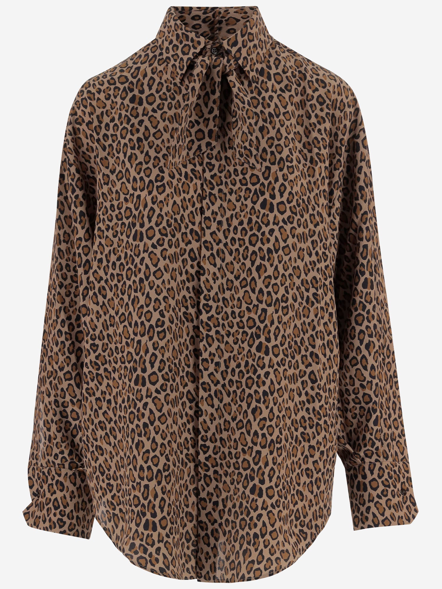 SASUPHI CAMICIA IN SETA CON MOTIVO ANIMALIER
