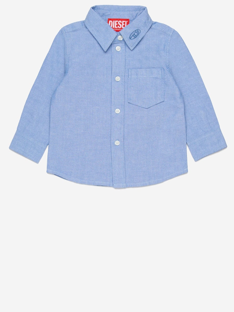 DIESEL KIDS CAMICIA CELB IN COTONE