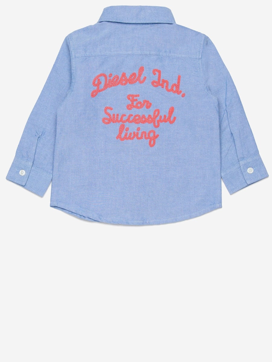 DIESEL KIDS CAMICIA CELB IN COTONE, view 2