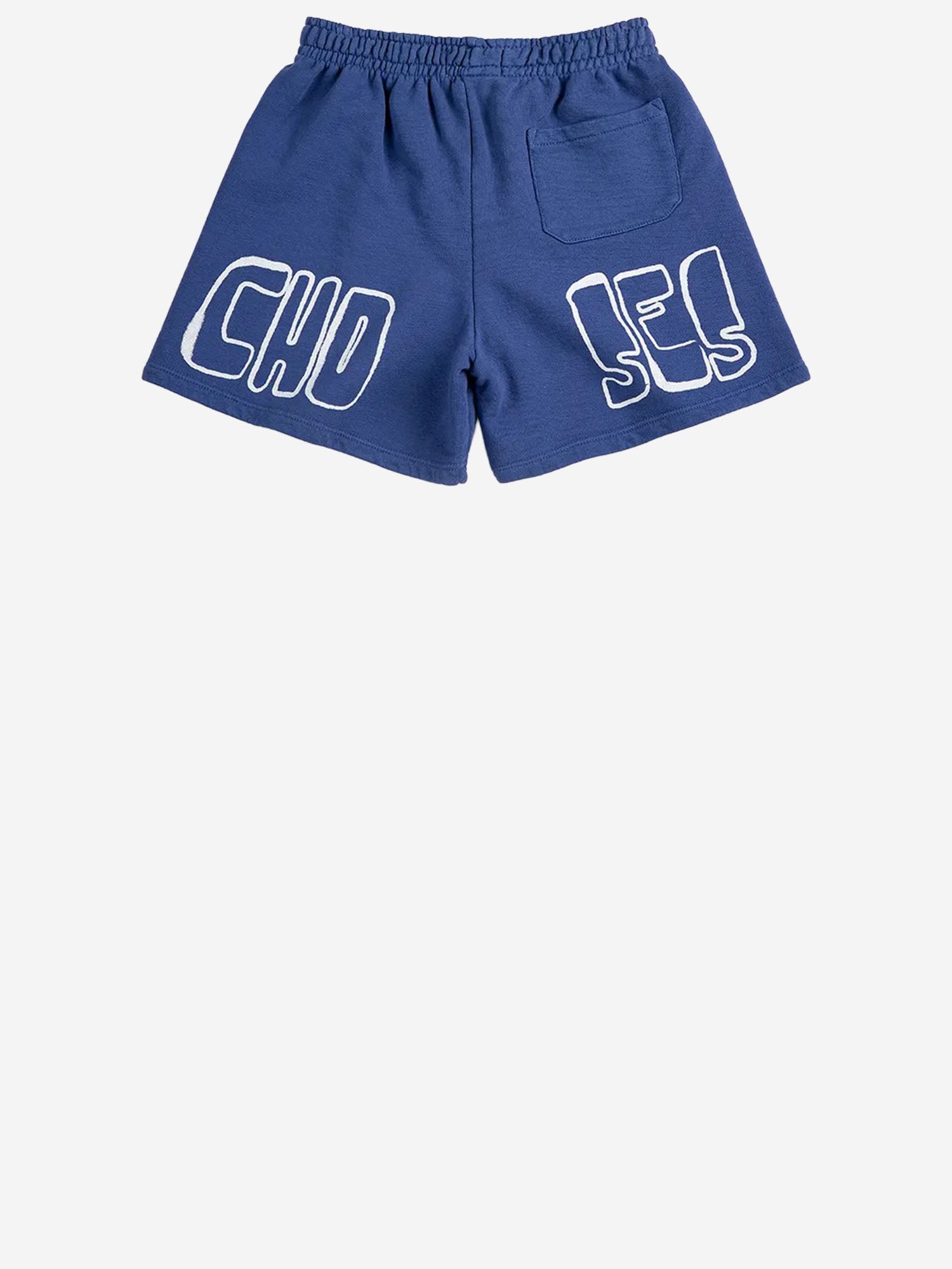 BOBO CHOSES KIDS PANTALONI CORTI IN COTONE CON LOGO, view 2