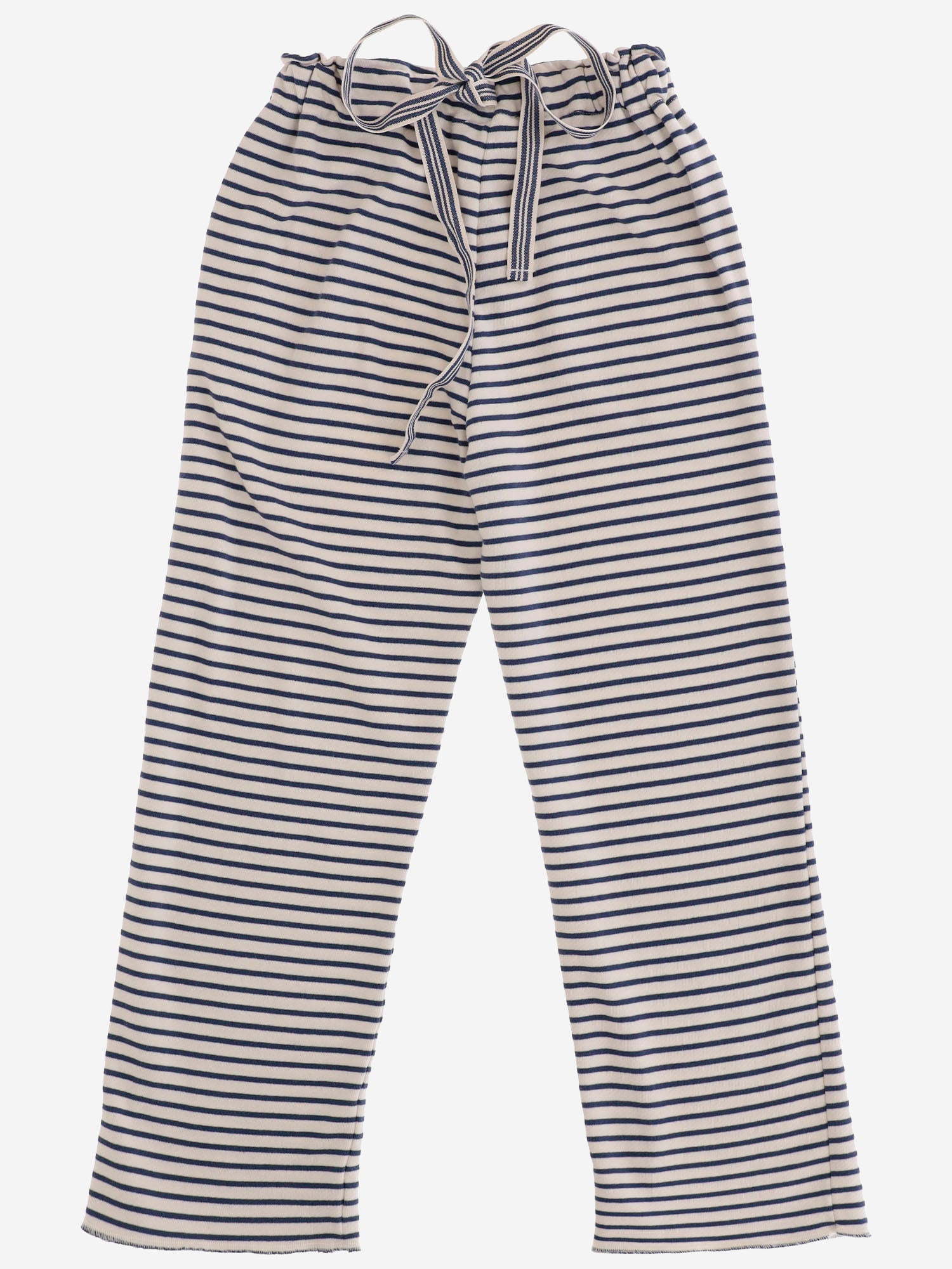 BABE & TESS KIDS PANTALONI IN MISTO COTONE STRETCH CON MOTIVO A RIGHE, view 2