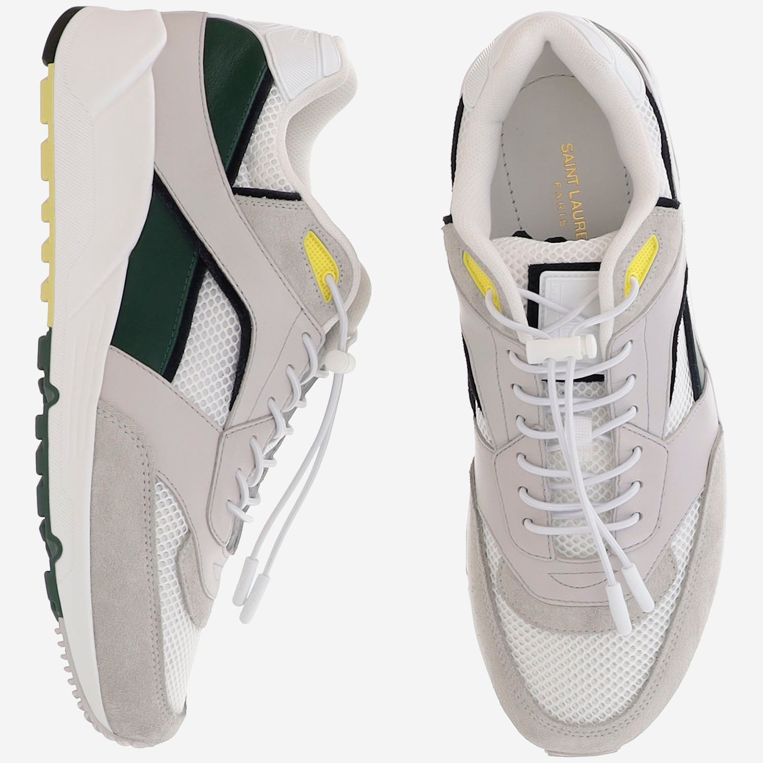 Saint Laurent SNEAKERS BUMP IN SUEDE E PELLE, view 2
