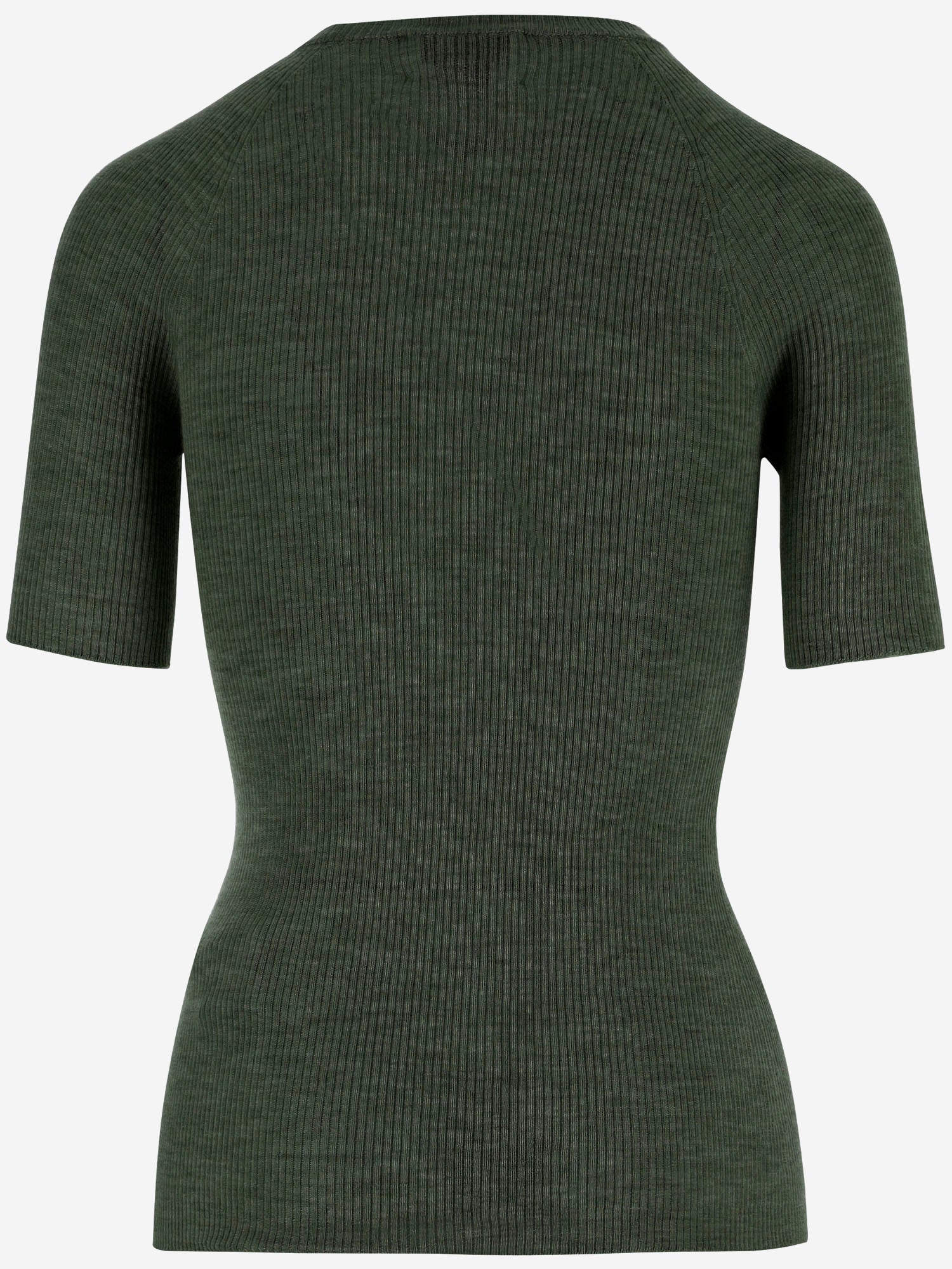 SASUPHI T-SHIRT a coste in misto cashmere, view 2