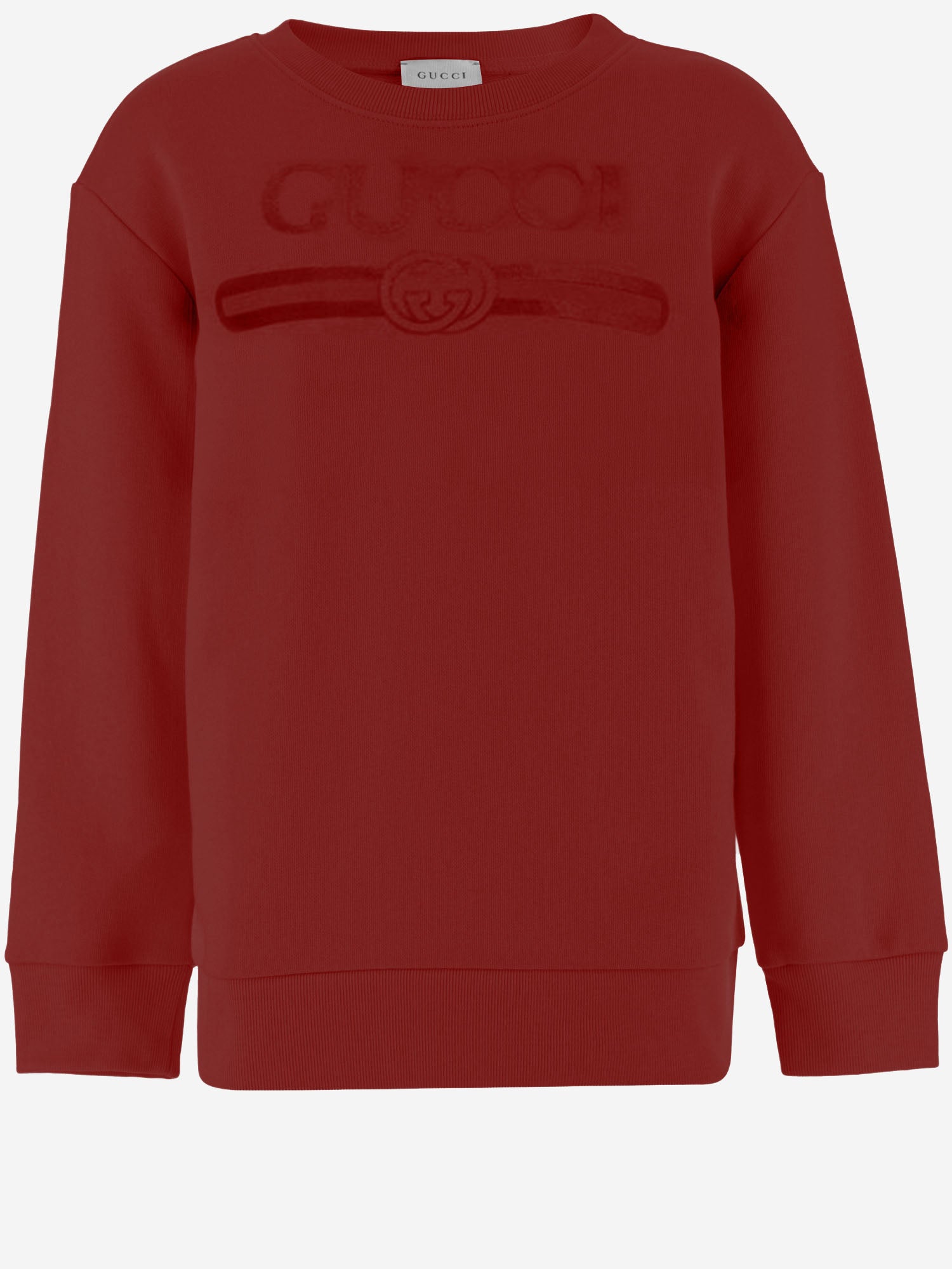 GUCCI KIDS FELPA IN COTONE STRETCH CON LOGO