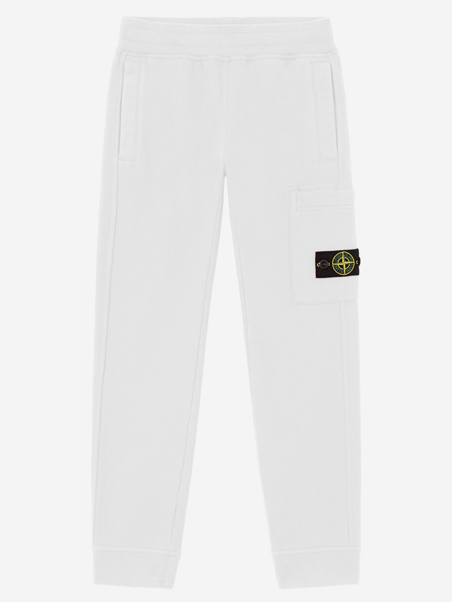 STONE ISLAND KIDS PANTALONI JOGGER IN COTONE CON LOGO
