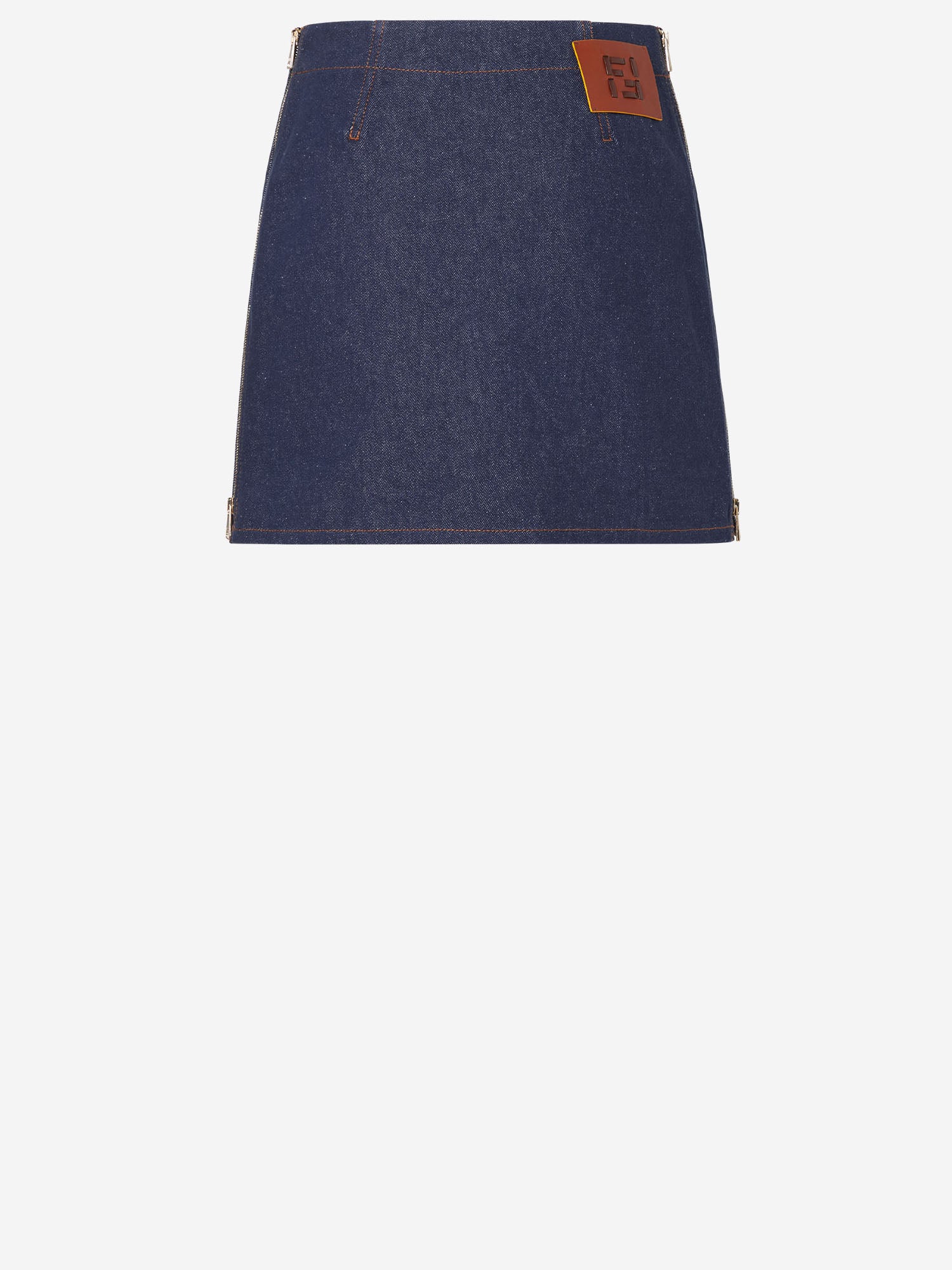 Fendi GONNA IN DENIM DI COTONE, view 2