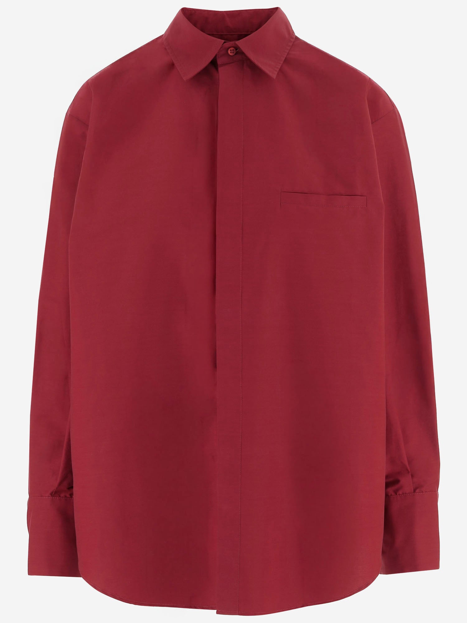 SASUPHI CAMICIA IN MISTO COTONE CON ARRICCIATURA POSTERIORE