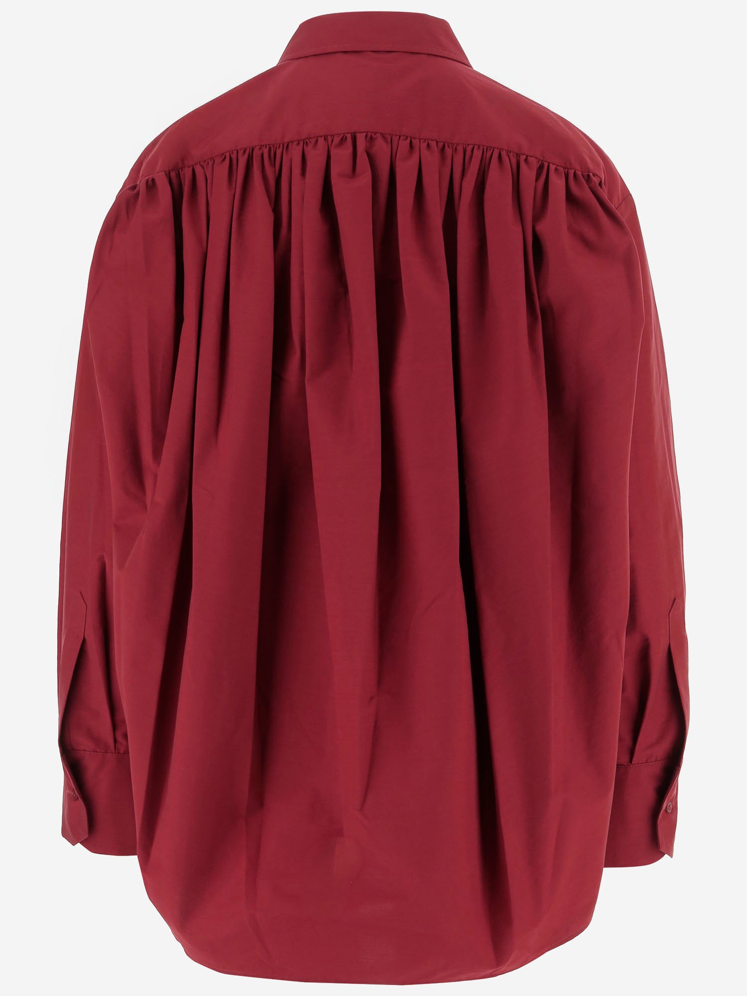 SASUPHI CAMICIA IN MISTO COTONE CON ARRICCIATURA POSTERIORE, view 2