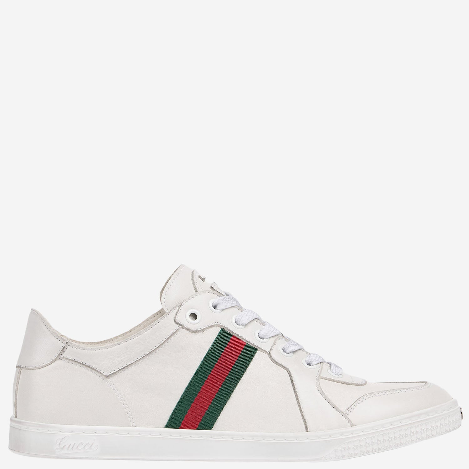 Gucci SNEAKERS IN PELLE CON DETTAGLIO WEB