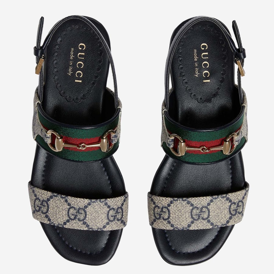GUCCI KIDS SANDALI GG CON WEB, view 2