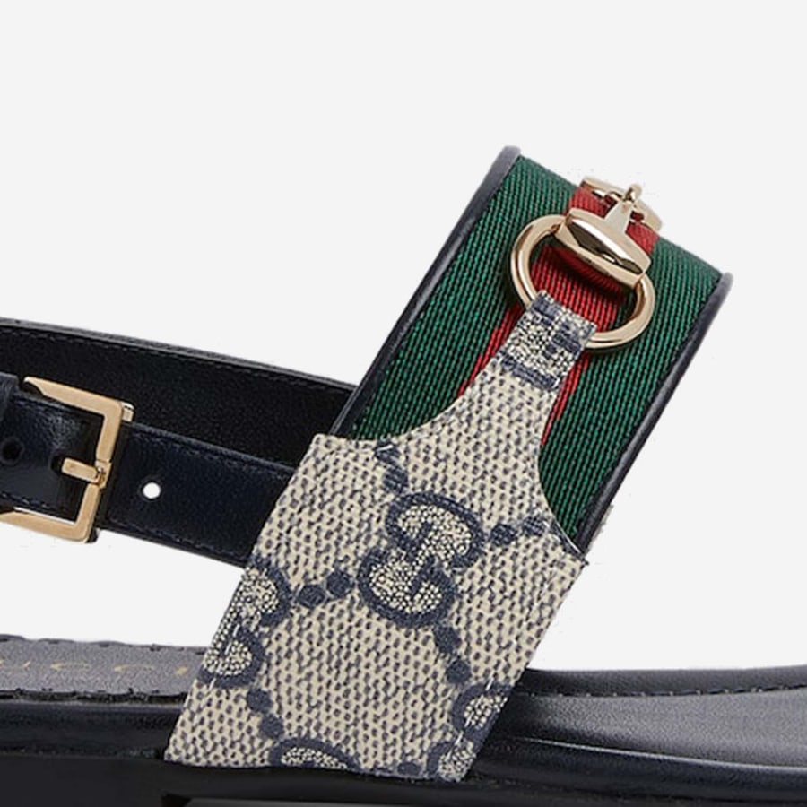 GUCCI KIDS SANDALI GG CON WEB, view 5