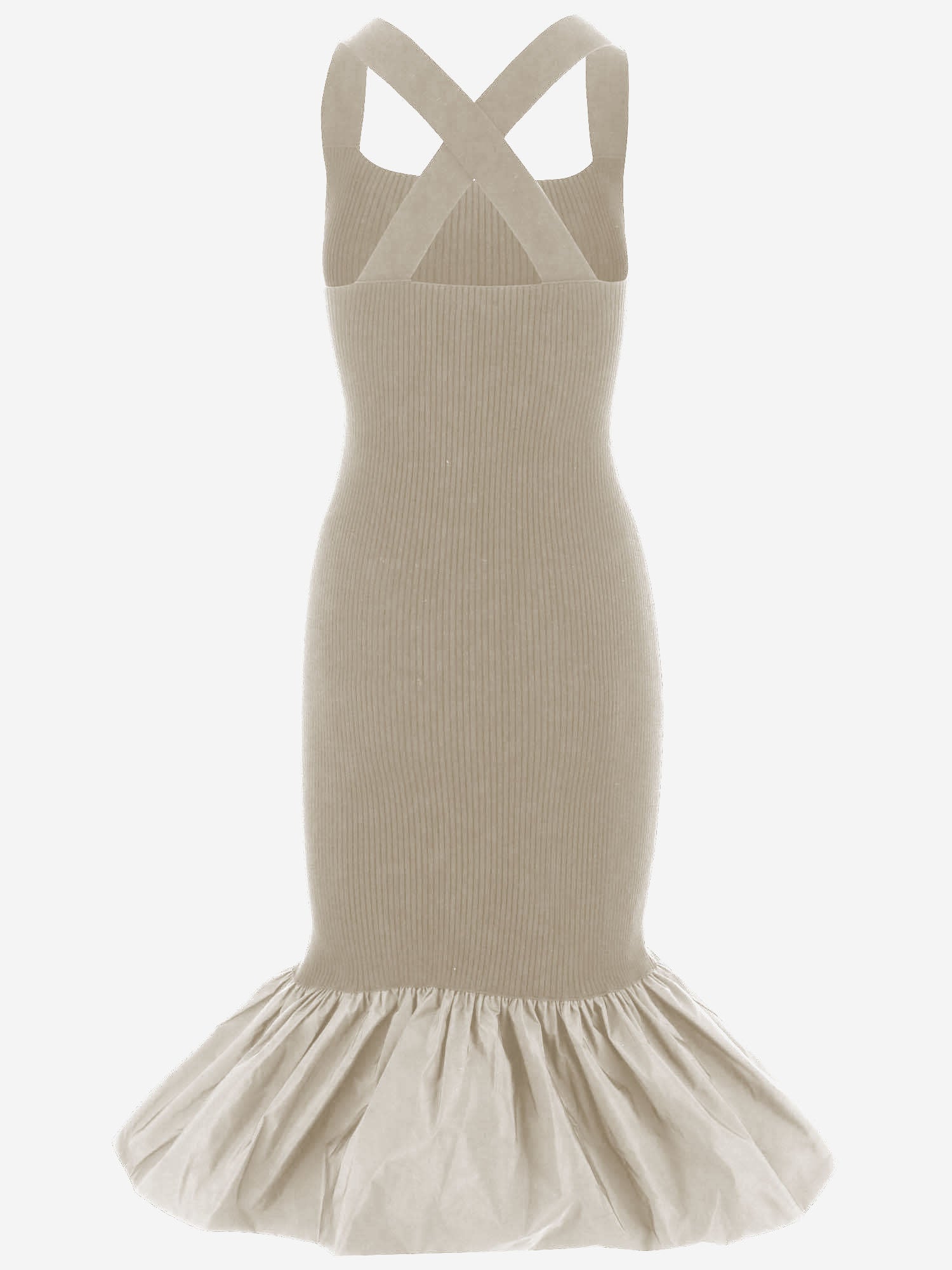 PATOU ABITO LUNGO IN MISTO COTONE STRETCH, view 2