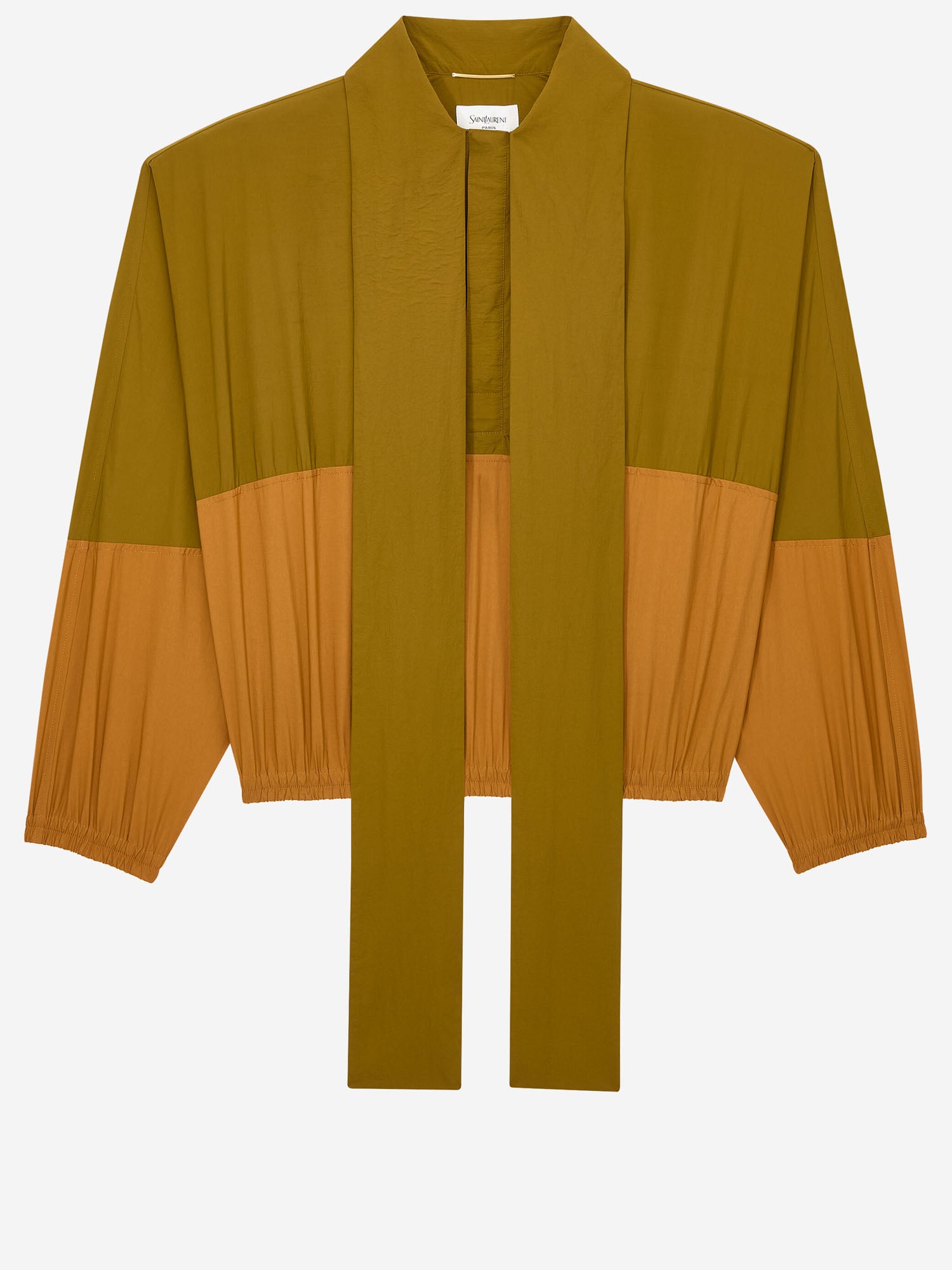 Saint Laurent Giacca a vento in faille di nylon, view 2