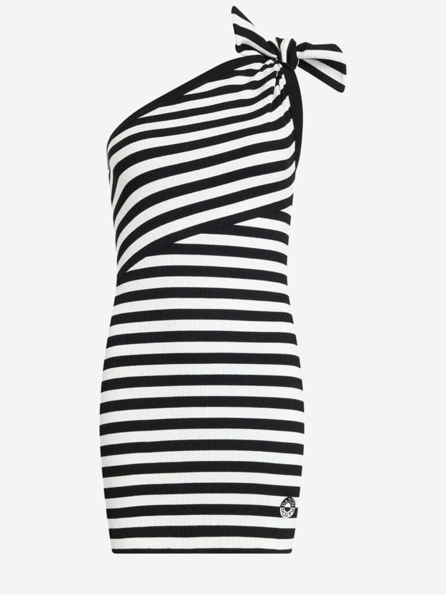 PATOU Abito monospalla in cotone stretch, view 2