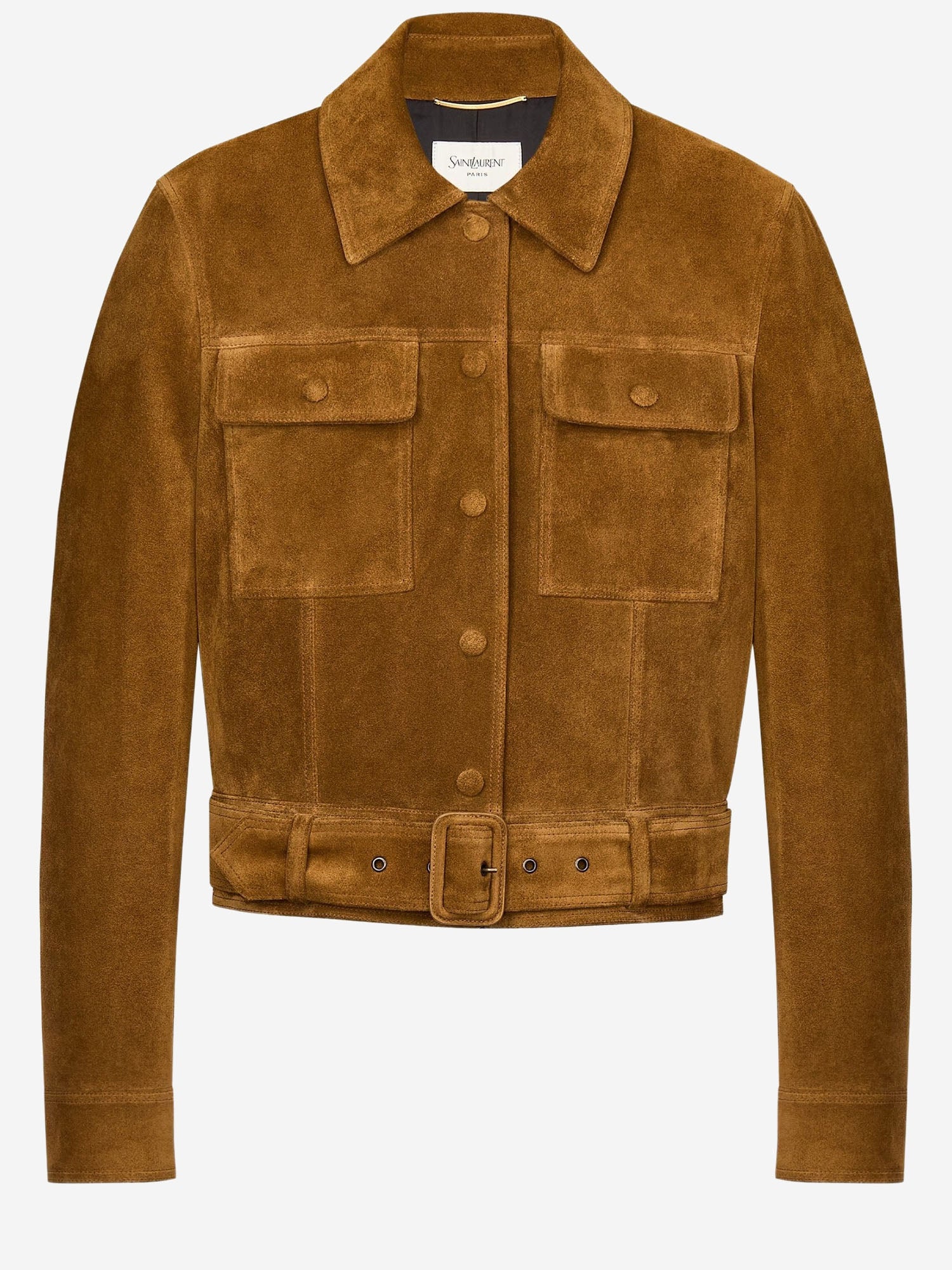 Saint Laurent GIACCA CORTA IN SUEDE