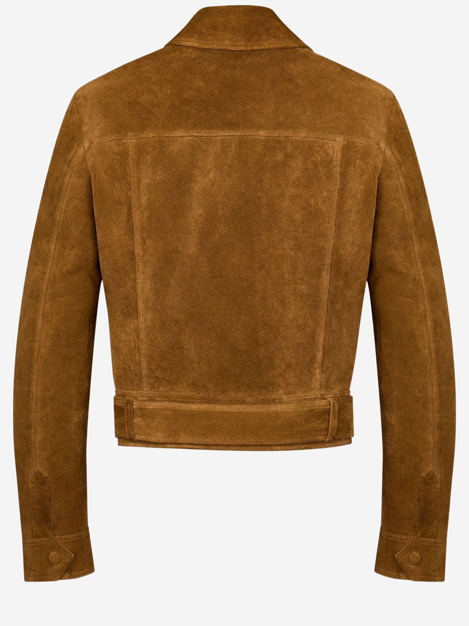 Saint Laurent GIACCA CORTA IN SUEDE, view 2