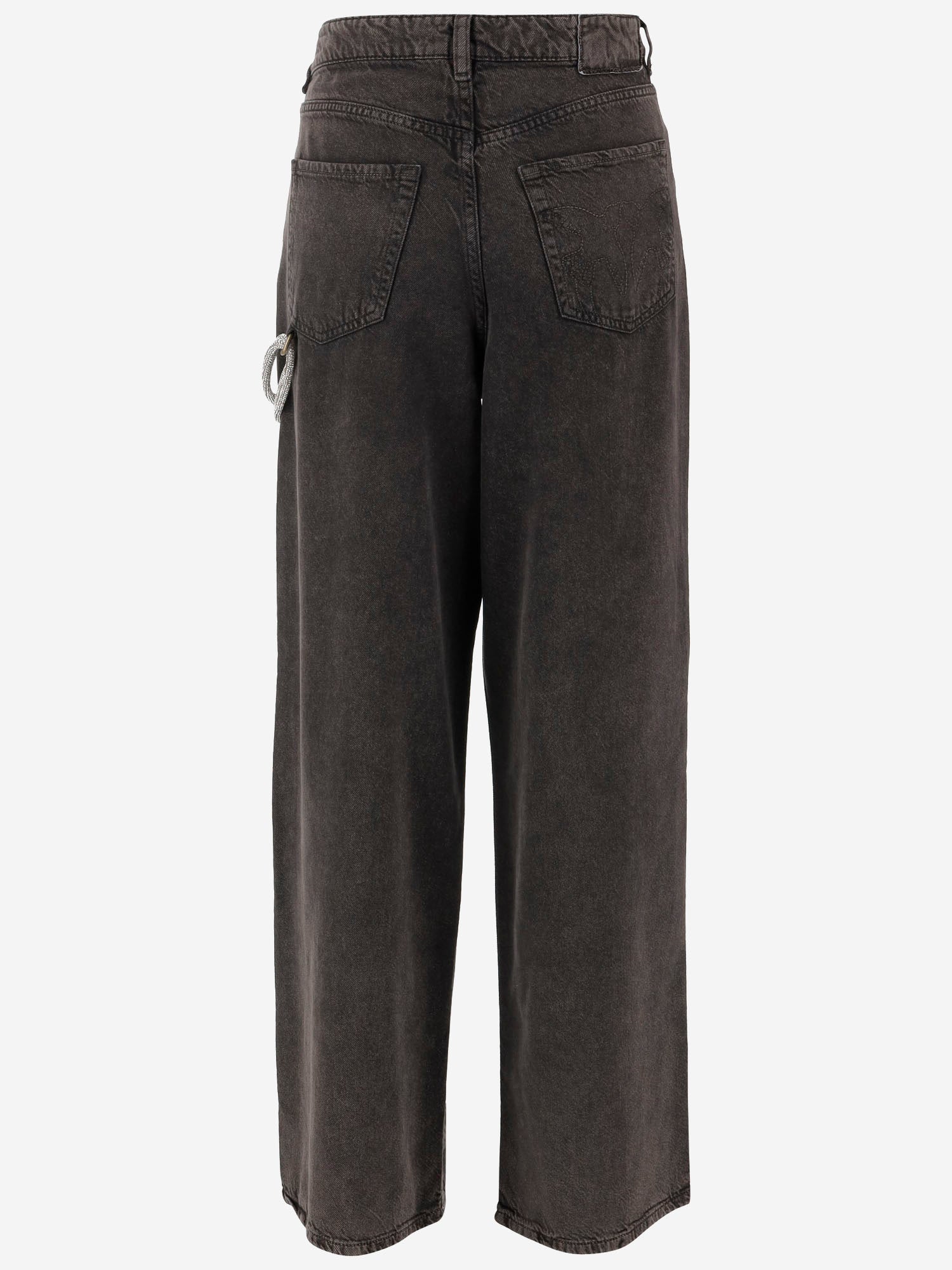 Pinko PANTALONI LAURYN IN LYOCELL E COTONE, view 2