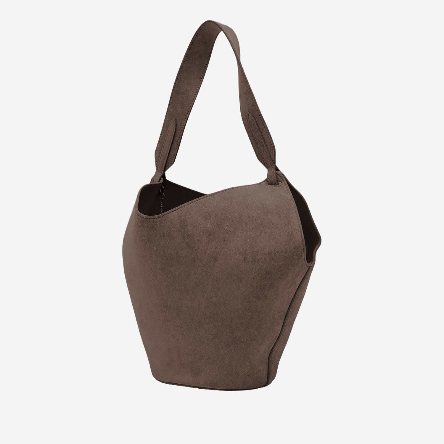 KHAITE BORSA LOTUS MINI IN PELLE SCAMOSCIATA, view 2