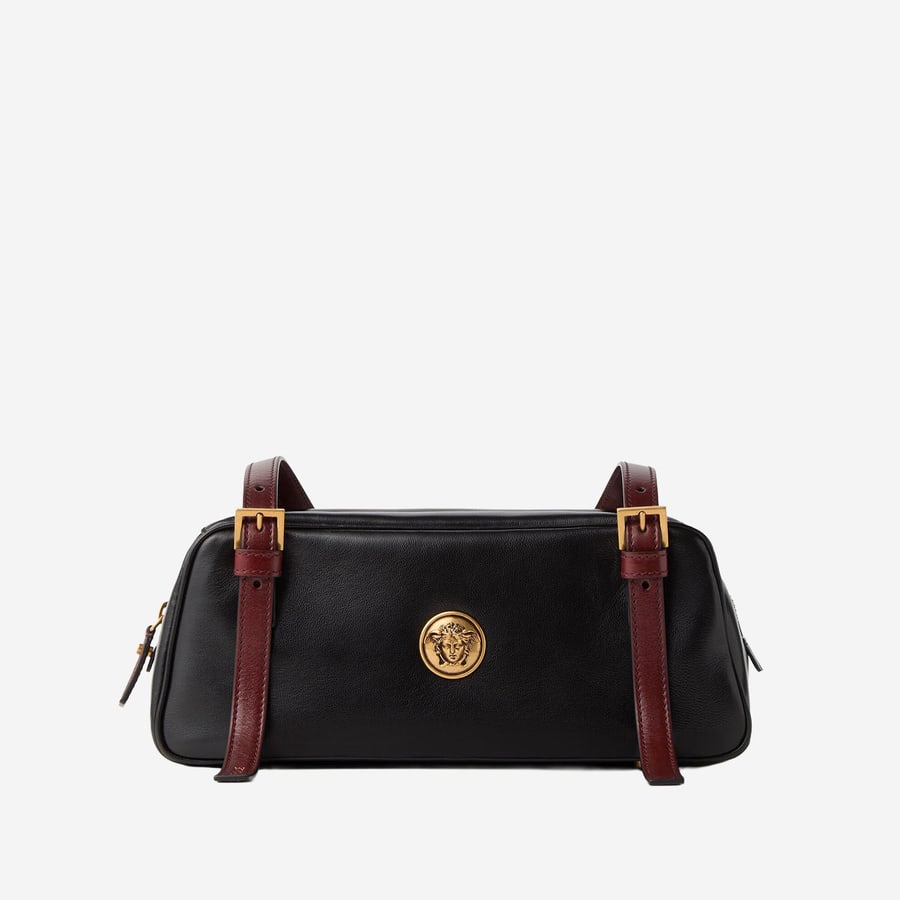 Versace BORSA BOWLING EMBLÈME IN NAPPA