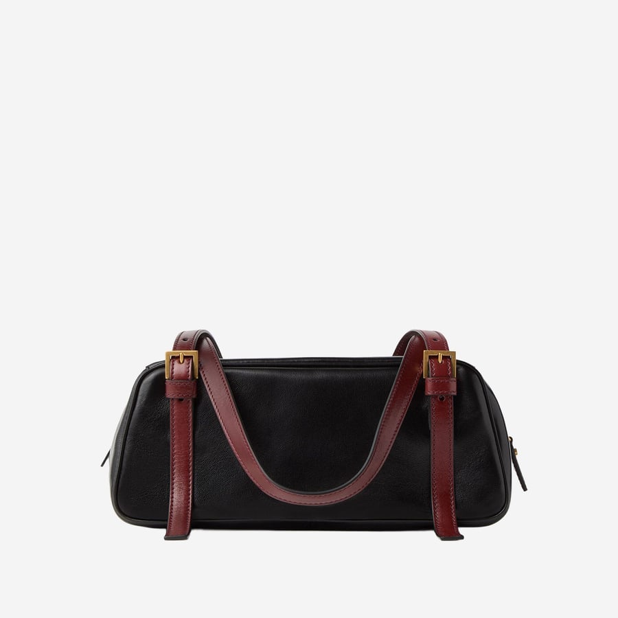 Versace BORSA BOWLING EMBLÈME IN NAPPA, view 3